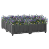vidaXL polipropilén magaságyás 80 x 80 x 23 cm
