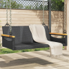 vidaXL polyrattan hintapad 109 x 62 x 40 cm