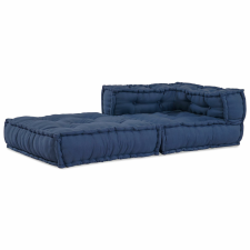 vidaXL Puff Indigó Pamut 70 x 70 x 54 cm Pamut puff Modern kerti bútor