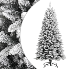 vidaXL PVC és polietilén műkarácsonyfa pelyhes hóval 120 cm műfenyő