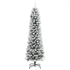 vidaXL PVC és polietilén műkarácsonyfa pelyhes hóval 180 cm (4019687) műfenyő