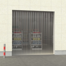vidaXL PVC szalagfüggönytekercs 3 mm x 300 mm 25 m lakástextília