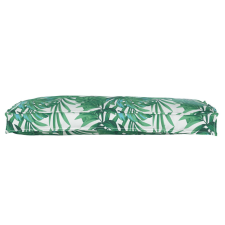 vidaXL Raklap párna padhoz levélminta 100x40x8 cm Oxford anyag kerti bútor