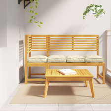 vidaXL Raklap Párnák 4 db-os Krém 40x40x8 cm Oxford anyag kerti bútor