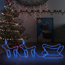 vidaXL rénszarvas és szán kültéri karácsonyi dekoráció 576 LED-del kültéri izzósor