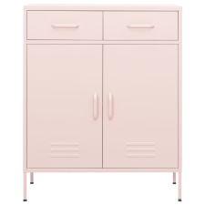 vidaXL rózsaszín acél tárolószekrény 80 x 35 x 101,5 cm (336157) bútor