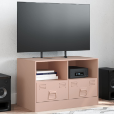 vidaXL rózsaszín acél TV-szekrény 67 x 39 x 44 cm bútor