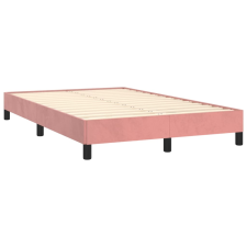 vidaXL rózsaszín bársony ágykeret 120 x 190 cm (379507) ágy és ágykellék