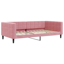 vidaXL rózsaszín bársony kanapéágy 100 x 200 cm (354018) ágy és ágykellék