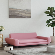 vidaXL rózsaszín bársony kutyaágy 100 x 54 x 33 cm szállítóbox, fekhely kutyáknak