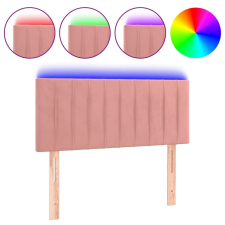 vidaXL rózsaszín bársony LED-es fejtámla 100x5x78/88 cm (3121897) ágy és ágykellék