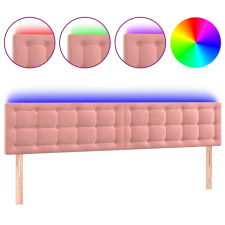 vidaXL rózsaszín bársony LED-es fejtámla 200x5x78/88 cm (3122117) ágy és ágykellék
