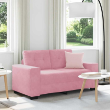 vidaXL rózsaszín bársony loveseat kanapé 120 cm bútor