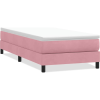 vidaXL rózsaszín bársony rugós ágy matrac nélkül 80x220 cm (3315854)