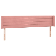 vidaXL rózsaszín bársony szárnyas fejtámla 163x16x78/88 cm (3118967) ágy és ágykellék