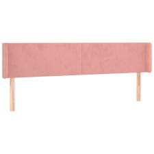 vidaXL rózsaszín bársony szárnyas fejtámla 203x16x78/88 cm (3118559) ágy és ágykellék