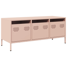 vidaXL rózsaszín hidegen hengerelt acél TV-szekrény 101,5x39x43,5 cm (851227) bútor
