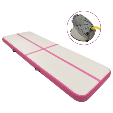 vidaXL rózsaszín PVC felfújható tornamatrac pumpával 300 x 100 x 15 cm tornaszőnyeg
