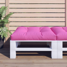 vidaXL rózsaszín szövet raklappárna 70x70x12 cm kerti bútor
