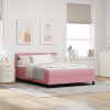 vidaXL Rugós Ágy Matrac Piros 140x200 cm Bársony