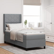 vidaXL Rugózó Ágy Matrac Közepes Szürke 80x200 cm Szövet ágy és ágykellék