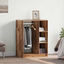 vidaXL Ruhásszekrény polcokkal Régi fa 77 x 48 x 102 cm Faanyag bútor