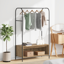 vidaXL Ruhatartó polcokkal, Artisan tölgy 100x44x160 cm bútor