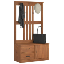 vidaXL SANDENS tömör fenyőfa előszobafa 87x40x159,5 cm bútor