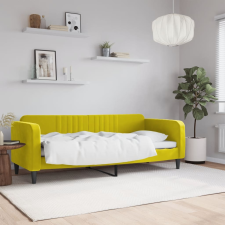 vidaXL sárga bársony kanapéágy 80 x 200 cm ágy és ágykellék