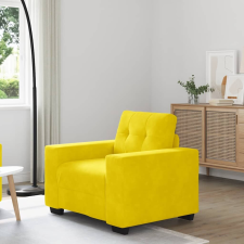 vidaXL sárga bársony kanapéfotel 59 cm bútor