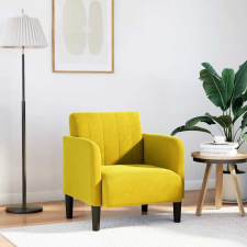 vidaXL sárga bársony kanapészék karfás szék 54 cm bútor