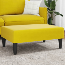 vidaXL sárga bársony lábzsámoly 77x55x31 cm bútor