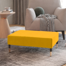 vidaXL sárga bársony lábzsámoly 78 x 56 x 32 cm bútor
