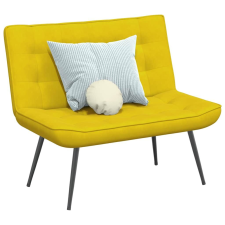 vidaXL sárga bársonypad 110 x 74 x 84 cm bútor