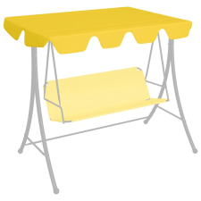 vidaXL sárga pótponyva kerti hintaágyhoz 192 x 147 cm 270 g/m² kerti bútor