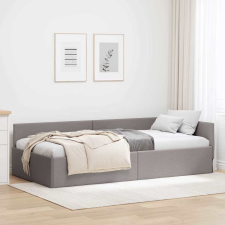 vidaXL Sarokágy keret Tópszínű 80 x 200 cm Szövet és Mérnöki Fa ágy és ágykellék
