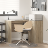 vidaXL Sarokasztal Sonoma tölgy 102x88x75 cm Forgácslap