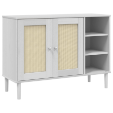 vidaXL SENJA fehér rattanhatású tálalószekrény 112 x 40 x 80 cm (358029) bútor