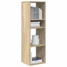 vidaXL sonoma színű szerelt fa könyvszekrény 34x31x112 cm bútor