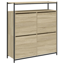 vidaXL sonoma-tölgy cipőszekrény 4 kihajtható fiókkal 100x34x112 cm (3214414) bútor
