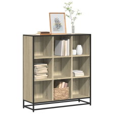 vidaXL sonoma tölgy szerelt fa és fém könyvszekrény 97,5x33x107,5 cm bútor