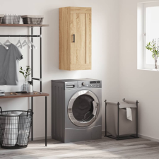 vidaXL sonoma tölgy szerelt fa fali szekrény 34,5x34x90 cm bútor