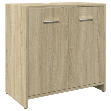 vidaXL sonoma tölgy szerelt fa fürdőszobai mosdószekrény 60x33x60 cm (849604) fürdőszoba bútor