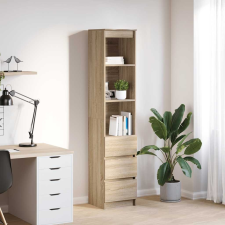 vidaXL sonoma tölgy szerelt fa magasszekrény 37,5x35x180 cm (861663) bútor