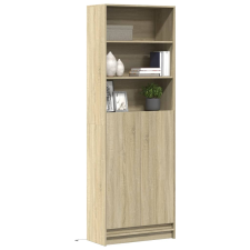 vidaXL sonoma tölgy szerelt fa magasszekrény LED-ekkel 69x32,5x200 cm bútor