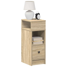 vidaXL sonoma tölgy színű éjjeliszekrény fiókkal 25 x 31 x 66 cm bútor