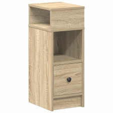 vidaXL sonoma tölgy színű éjjeliszekrény fiókkal 25 x 31 x 66 cm (858618) bútor