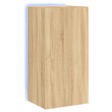 vidaXL sonoma tölgy színű fali TV-szekrény LED-ekkel 40,5x35x80 cm (837262) bútor