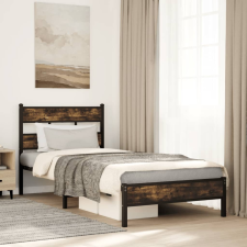 vidaXL sonoma tölgy színű fejtámlás ágykeret matrac nélkül 90 x 190 cm ágy és ágykellék