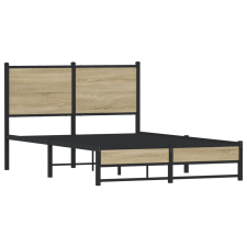 vidaXL sonoma tölgy színű fém ágykeret matrac nélkül 120 x 200 cm (4007884) ágy és ágykellék